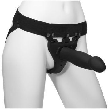 Страпон унісекс Doc Johnson Body Extensions &ndash; Be Risque, вібрація, пульт керування, порожня насадка SO6061 фото