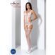 Бодістокінг Passion BS066 One Size, White, комбінезон, імітація панчіх і пояса з гартерами PBS066W фото 2