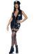 Виниловый костюм полицейской Leg Avenue Vinyl Naughty Cop Black S, платье, фуражка, наручники SO9152 фото 4