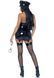 Виниловый костюм полицейской Leg Avenue Vinyl Naughty Cop Black S, платье, фуражка, наручники SO9152 фото 2