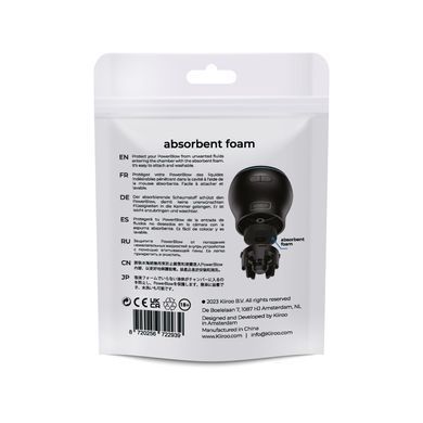 Поглинальна губка Kiiroo Powerblow Absorbent Foam 5 шт, для вакуумної насадки Powerblow SX1225 фото