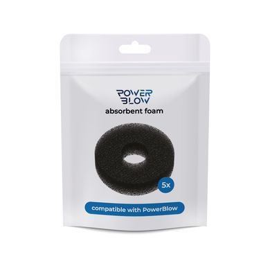 Поглинальна губка Kiiroo Powerblow Absorbent Foam 5 шт, для вакуумної насадки Powerblow SX1225 фото