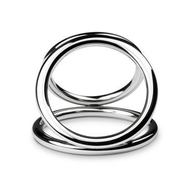 Потрійне ерекційне кільце Sinner Gear Unbendable &ndash; Triad Chamber Metal Cock and Ball Ring &ndash; Large SO4617 фото