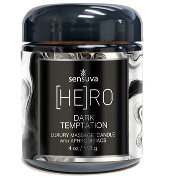 Масажна свічка Sensuva [HE]RO Dark Temptation Massage Oil Candle 113г SX2600 фото