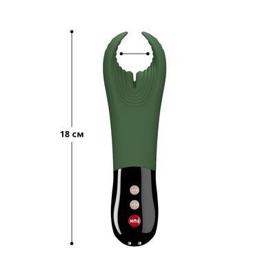 Вібратор для пеніса Fun Factory MANTA moss green/black, підходить для парних ігор SX0966 фото