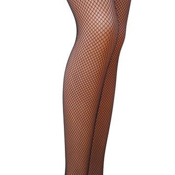 Колготки в сіточку без виділених трусиків Passion TI020 типу Кабаретка 1/2 (fishnet), nero PS23205 фото