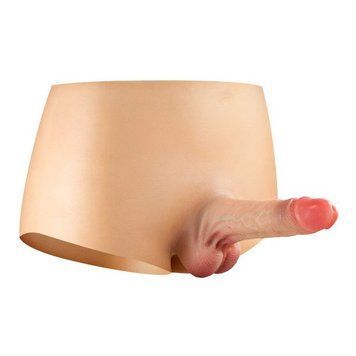 Силіконові трусики з порожнистим фалоімітатором Real Body Real Manly Hollow, L/XL, для нього SO9957 фото