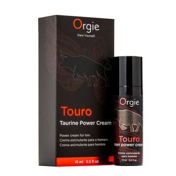 Крем для посилення ерекції Orgie Touro Power Cream, 15 мл, з таурином, гінкго та коренем женьшеню SX1560 фото