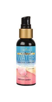 Смазка на водной основе Sensuva Natural Water-Based Cotton Candy (57 мл) без глицерина и парабенов SO4944 фото