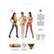 Сетчатые колготки-бодистокинги Passion S013 One Size, White, имитация чулок и пояса с гартерами PSS013W фото 5