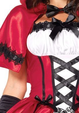 Эротический костюм Красной шапочки Leg Avenue Gothic Red Riding Hood S, платье, накидка SO9122 фото