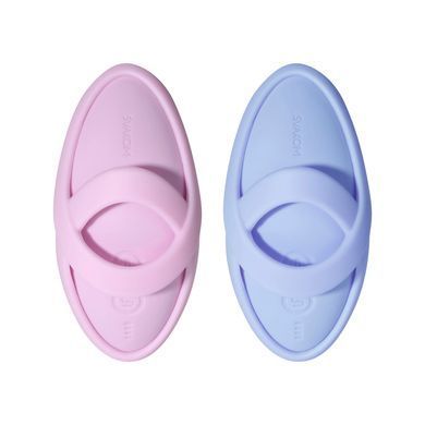 Смарт-вібратор для клітора Svakom Echo 2 Sky Blue, підігрів до 38 &deg;C, знімна насадка на палець SX2448 фото