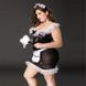 Костюм горничной JSY &laquo;Послушная Эльма&raquo; Plus Size Black, платье, передник, головной убор горничной SO8358 фото 5