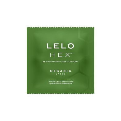 Презервативи LELO HEX Condoms Organic 3 Pack, тонкі та суперміцні SX3044 фото