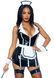 (SALE) Вініловий костюм покоївки Leg Avenue Vinyl Naughty Maid S, сукня, фартух, манжети, чепчик SO7994 фото 1