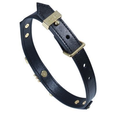 Ошейник LOCKINK Dark DIY Alphabet Collar, черный, искусственная кожа, буквы со стразами SX0900 фото