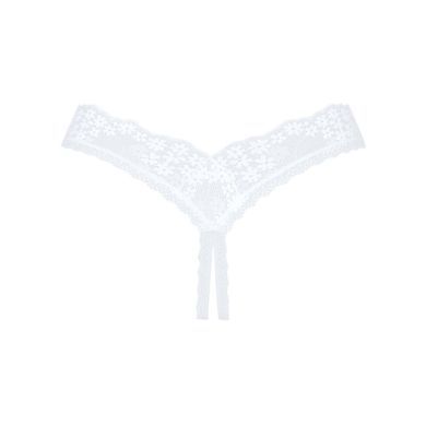 Кружевные танга Obsessive Heavenlly crotchless thong XS/S, с доступом SO8188 фото