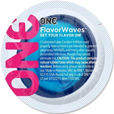 Набір ароматизованих презервативів ONE FlavorWaves, 100 шт, 6 ароматів, 6 кольорів, паковання-тубус SX0743 фото