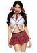 Костюм школьницы Leg Avenue Miss Prep School S/M, топ, юбка, галстук, бантики SO7997 фото 1