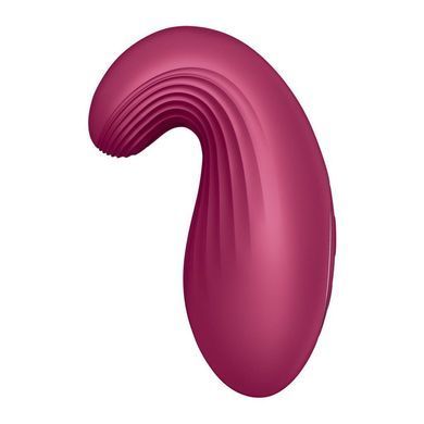 Вибратор Satisfyer Dipping Delight Berry, 2 мотора, гибкий кончик SO6990 фото